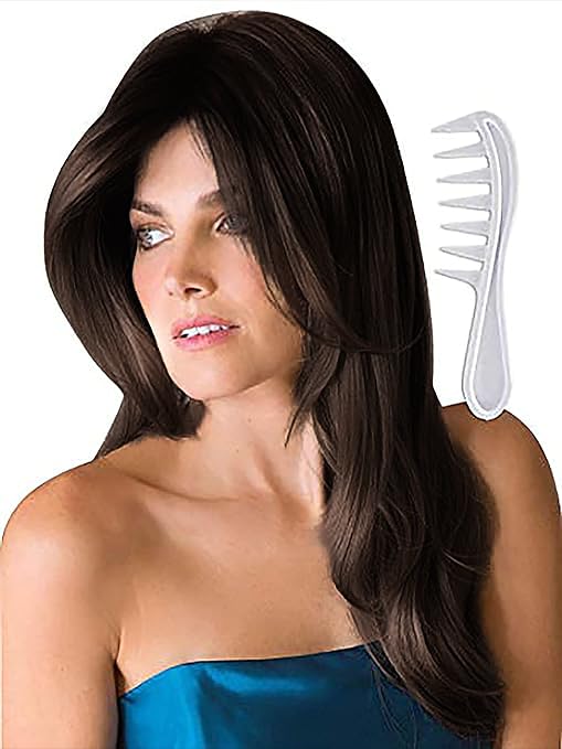 Noriko Angelica Synthetic Wig by Rene of Paris and Wig Lift Comb - Cappuccino - Bundle 2 Items