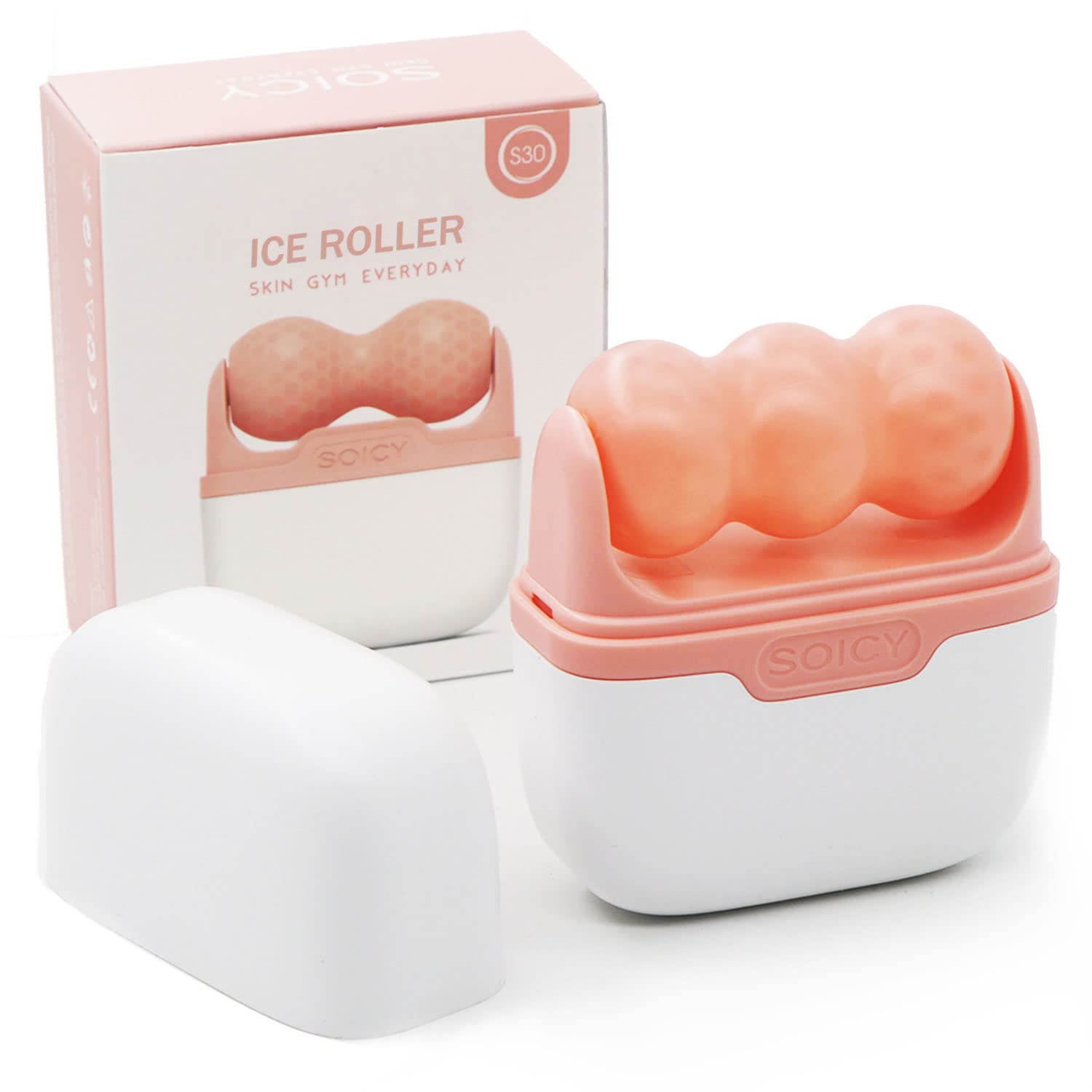 Ice Roller For Face And Eyes - Facial Skin Care Tools With 2 In 1 Roller And Carry Case To Reduce Puffiness And Relief Migraine,