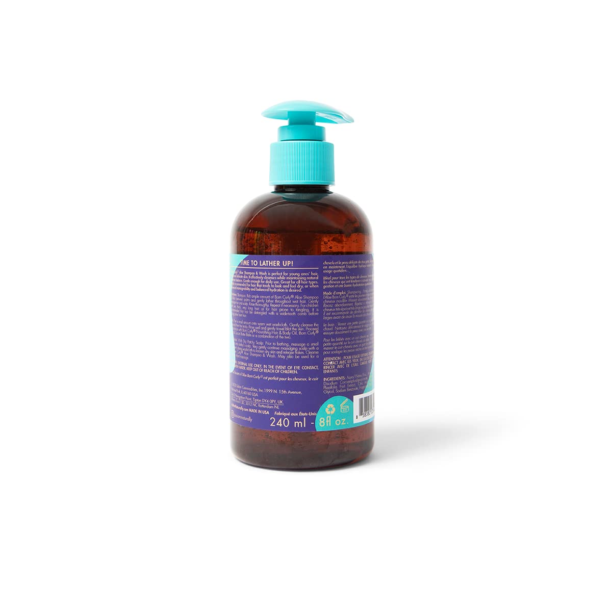 As I Am Born Curly Aloe Shampoo & Wash - 8 Ounce - Tear Free - Cruelty-Free & Vegan