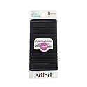 Scunci Bright Colors Comfortable Elastics For All Day, Pink/Purple/Green, Medium, 1 Pound