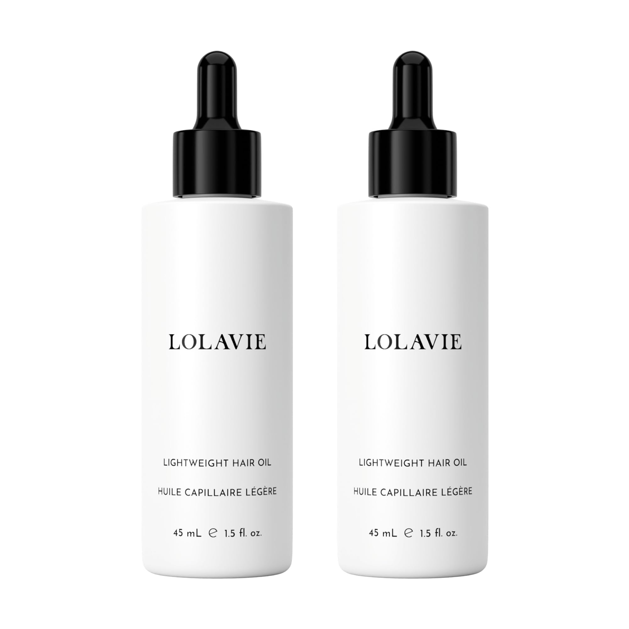 LolaVie Lightweight Hair Oil - 1.5 oz, 2 Pack - Delivers Weightless Shine, Reduces Frizz & Smooths Split Ends - Color Safe - All