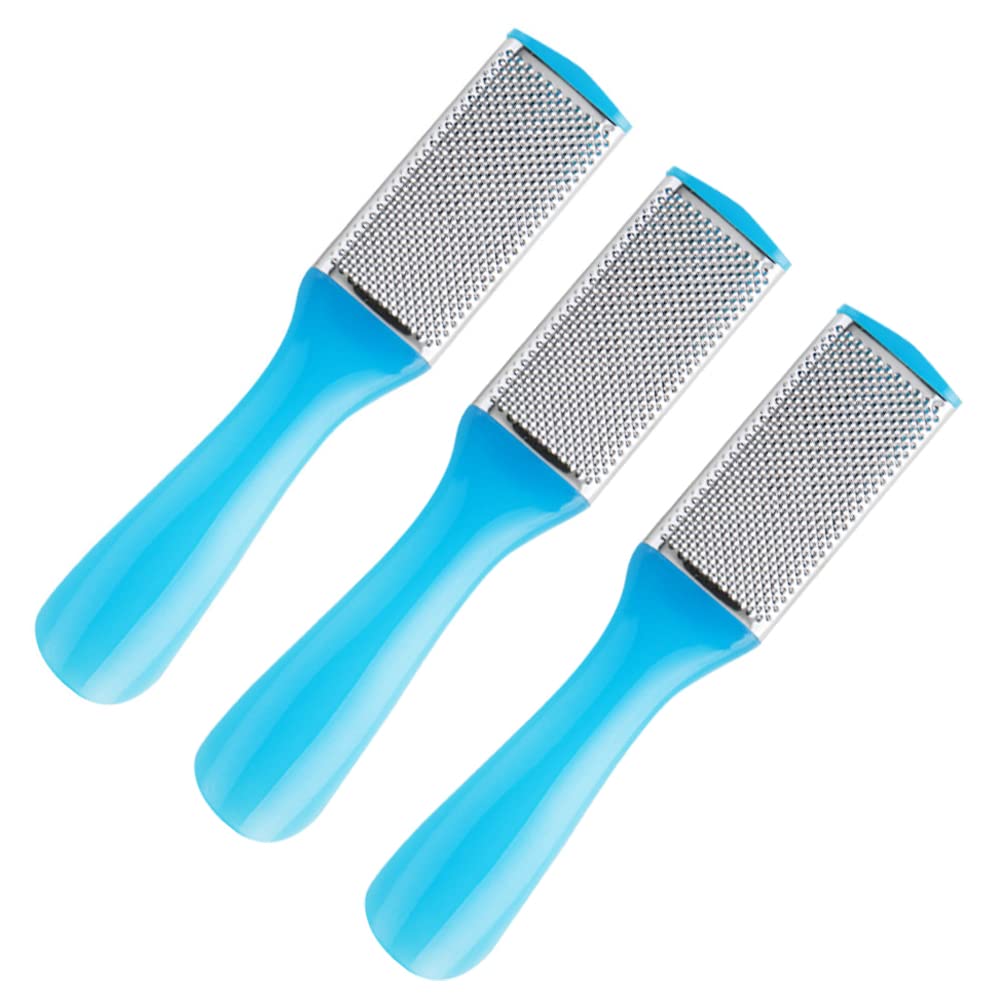 3 Pieces Foot File Callus Remover Stainless Steel Foot File Foot Scrubber Feet Rasp Double Side Dead Skin Remover Foot Scraper F
