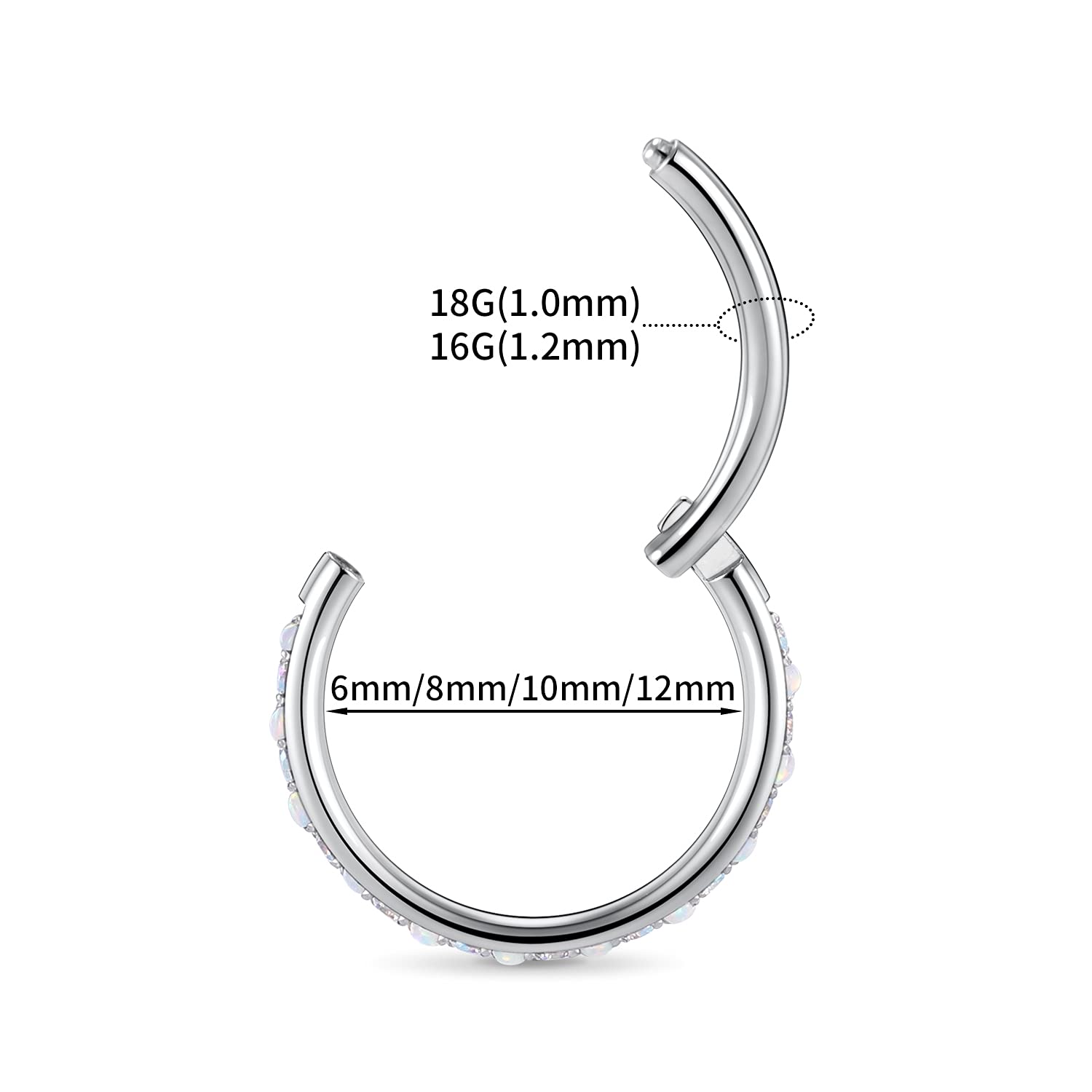 16g Nose Rings Cartilage Earring Hoop Helix Earrings Forward Helix Earring Nose Ring Hoop Tragus Earring Daith Earrings Rook Ear