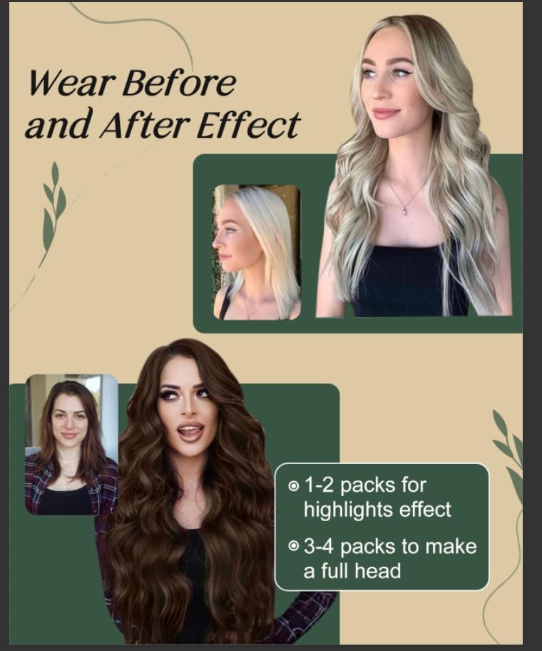 Ugeat Balayage Micro Hair Extensions Real Human Hair Dark Brown Mix Medium Brown Micro Link Hair Extensions Human Hair For Women