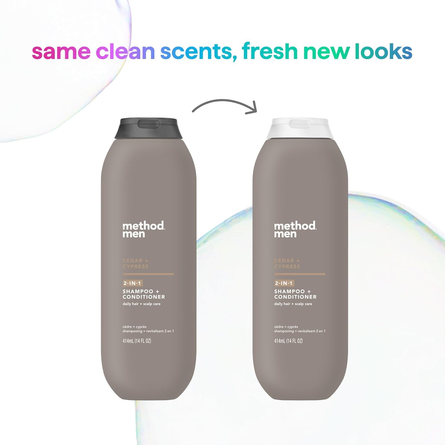 Method Men 2-in-1 Shampoo + Conditioner; Cedar + Cypress; Pack Of 6; Cedar & Cypress; 6 Count
