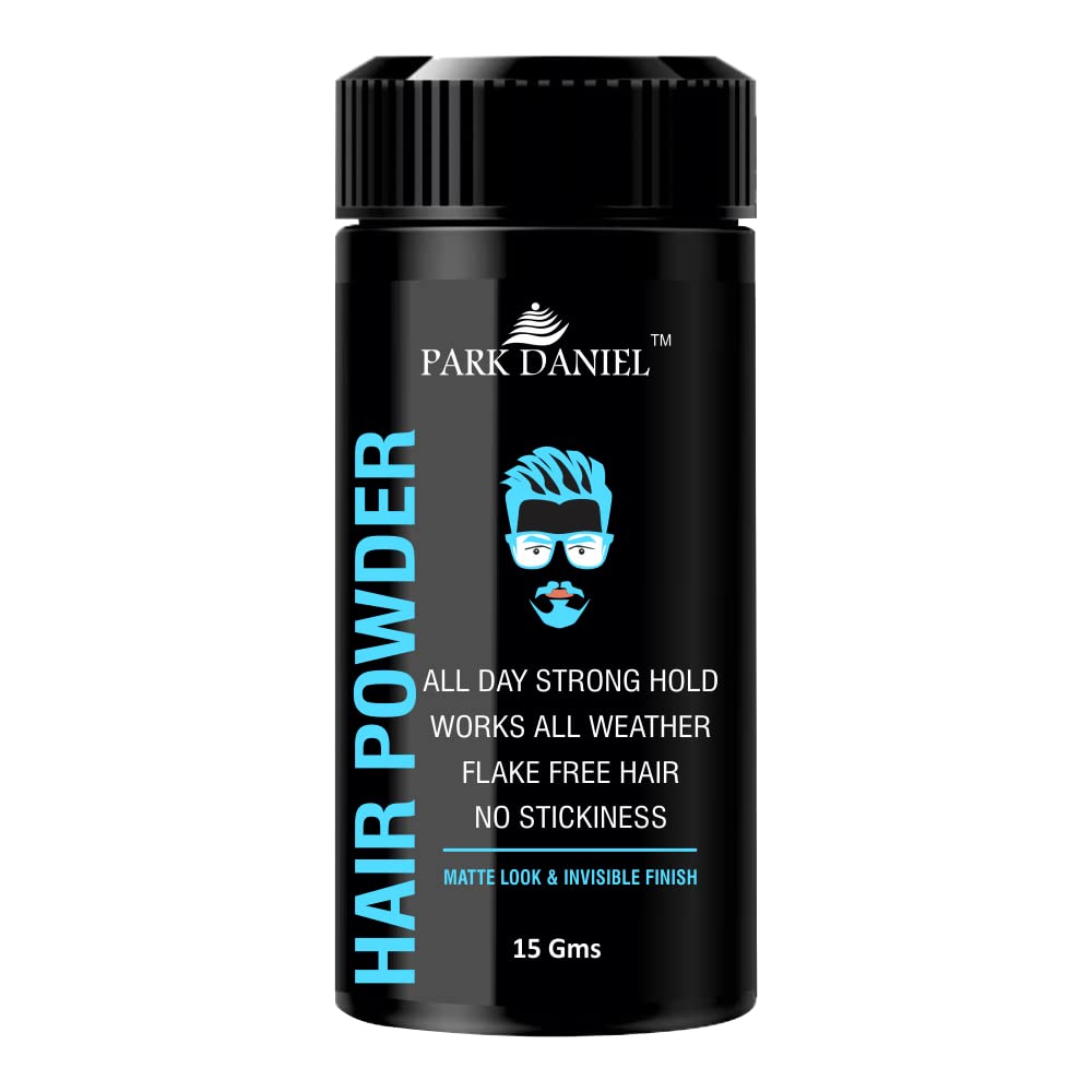 Park Daniel Hair Volumizing Powder Strong Hold | Matte Finish | 24 Hrs Hold | Natural & Safe Hair Styling Powder Pack Of 1 15 Gm