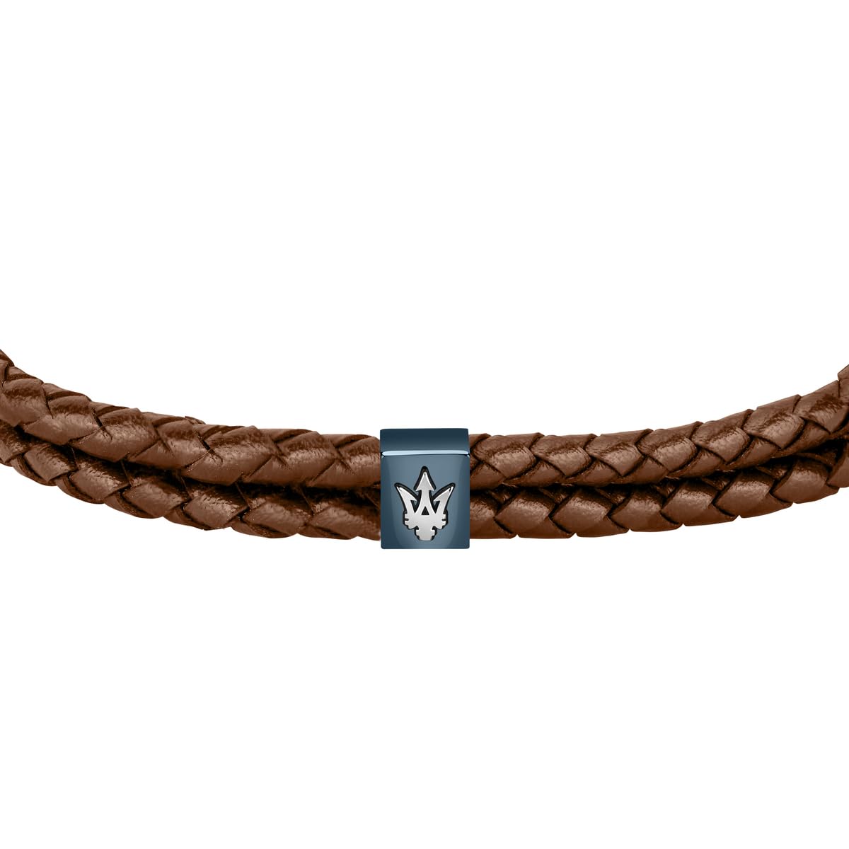 Maserati Jewels Recycled Leather And Stainless Steel Jm422Ave14 Bracelet For Men