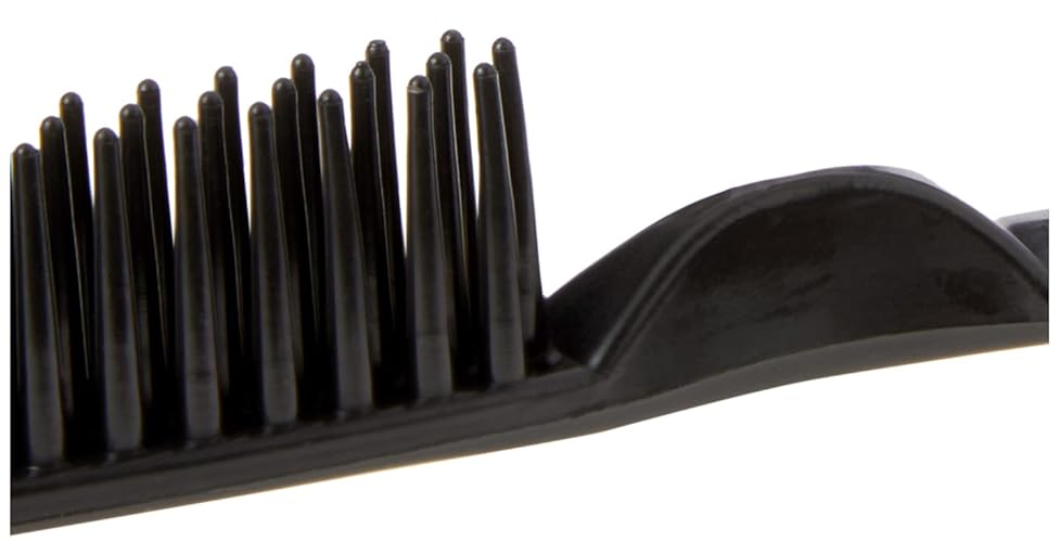 CocoBlack Naturals 3 Row Styling Comb - Detangling & Defining Curls, Small, Black, Plastic, Model CB5350