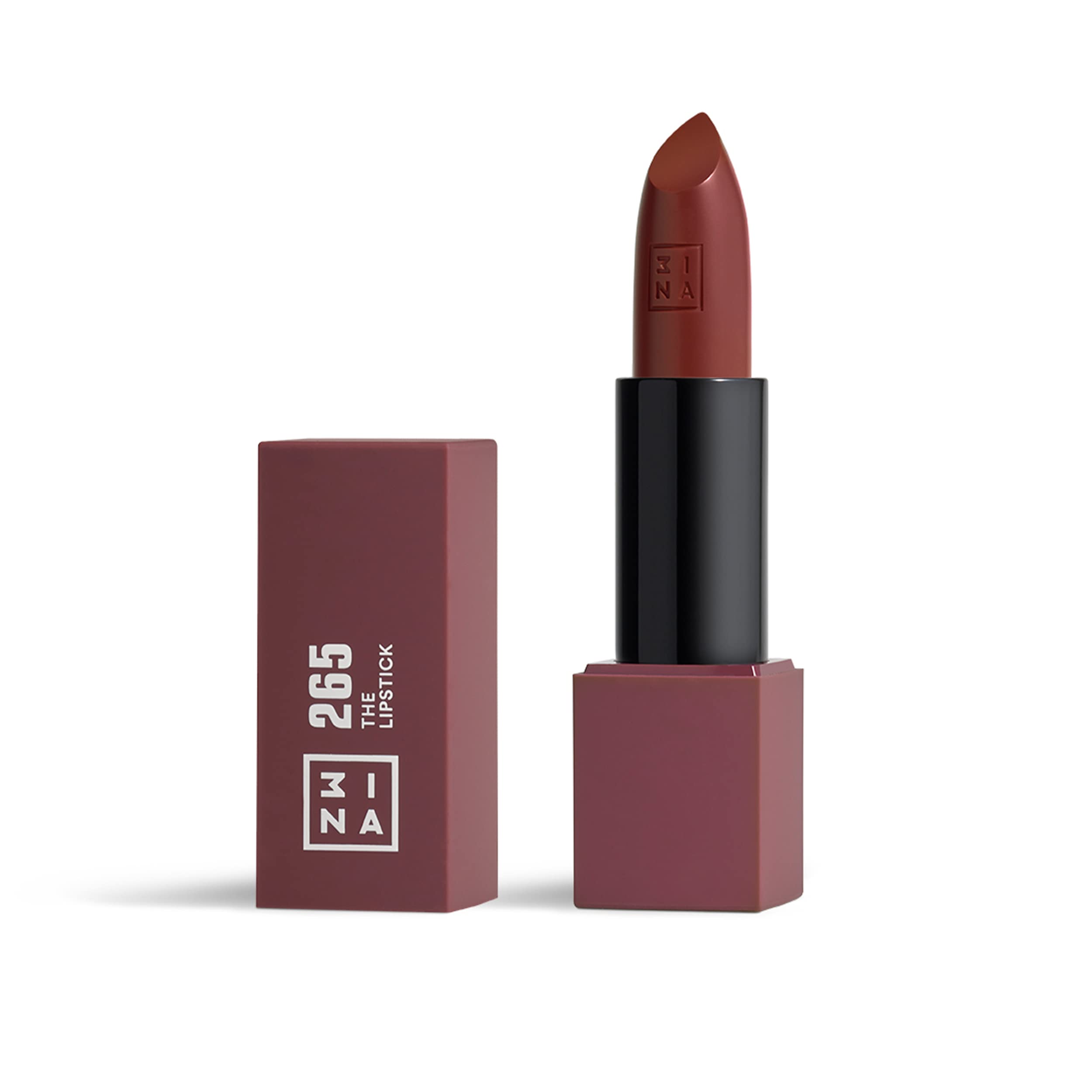 3Ina Makeup - Vegan - Cruelty Free - The Lipstick 265 - Brown Lipstick - 5H Lasting Lipstick - Highly Pigmented - Matte - Vanill