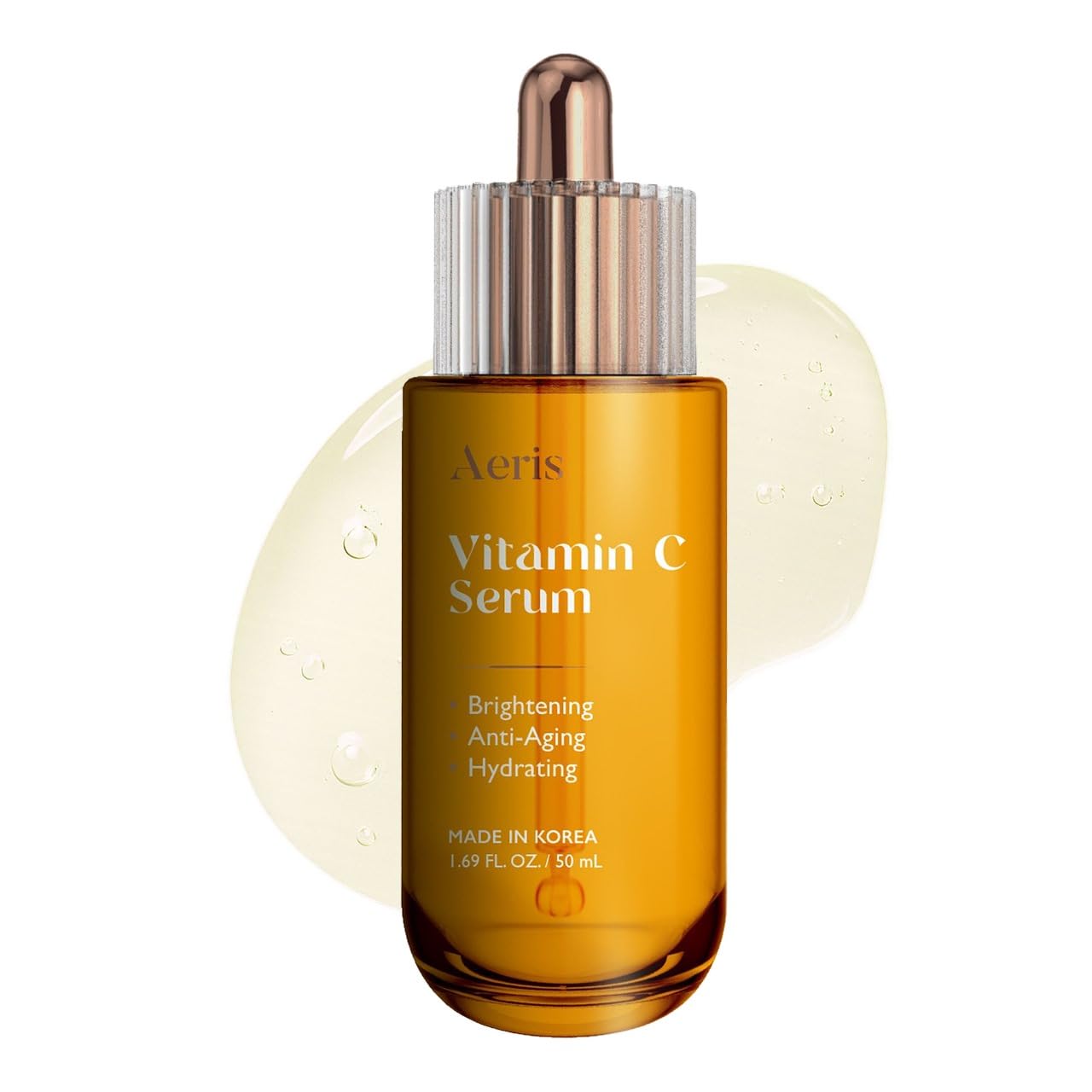 Aeris Vitamin C Face Serum  Hydrating & Revitalizing Formula For Dark Spots, Uneven Tone & Fine Lines  Dermatologist Tested, A