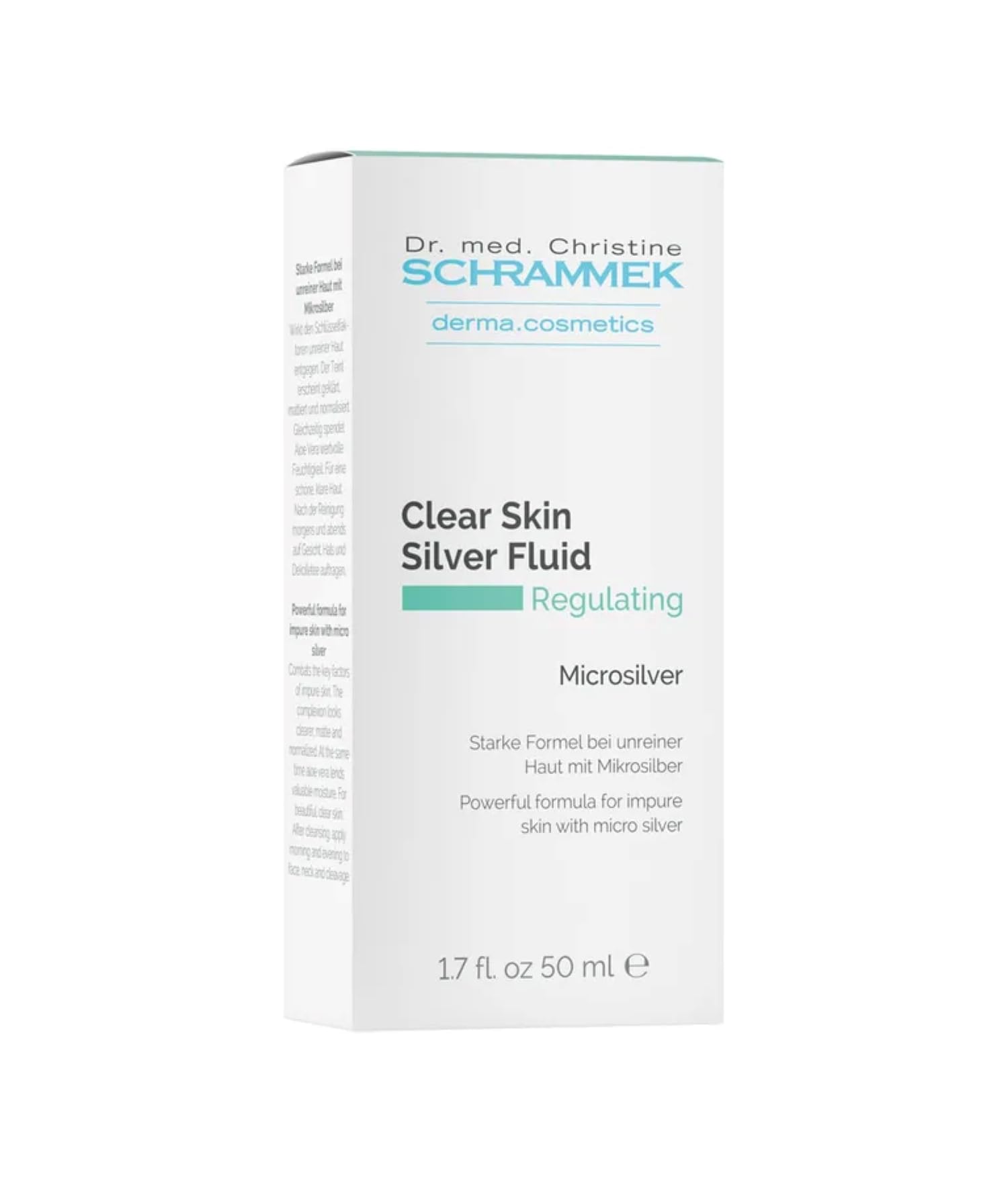 Clear Skin Silver Fluid (1.7 fl oz) - Powerful Formula for Impure Skin with Microsilver - Combats the Key Factors of Impure Skin