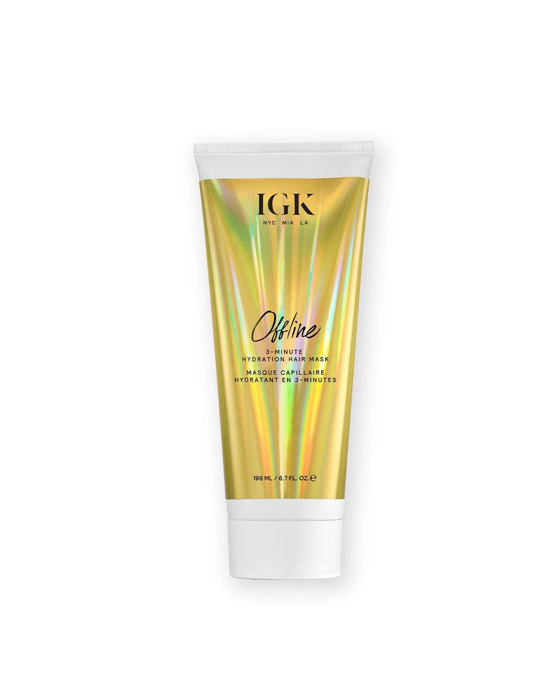 Igk Offline 3-Minute Hydration Hair Mask | Moisture + Nourishment + Shine | Vegan + Cruelty Free | 6.7 Oz