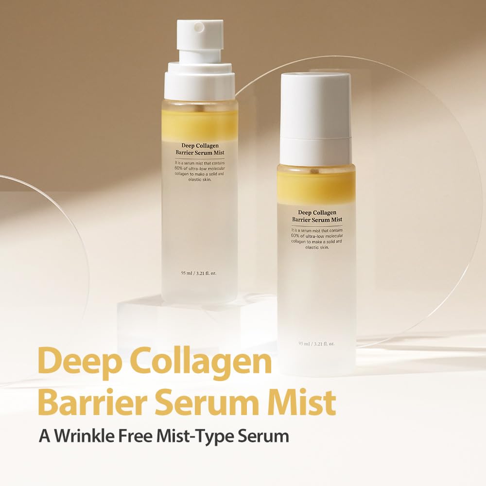 Sungboon Editor Deep Collagen Barrier Serum Mist | 60% Collagen For Firm, Radiant Skin | Vitamin C And Collagen Peptides | Face