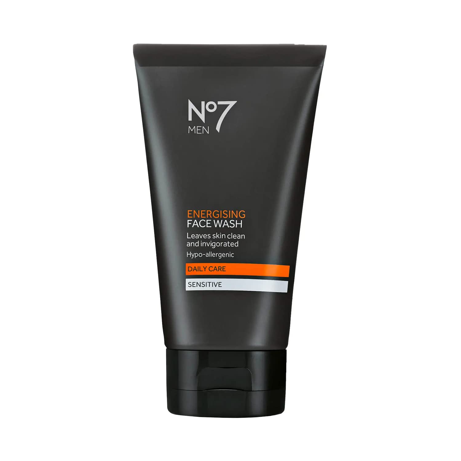 No7 Men Energizing Face Wash - Soap Free Hypoallergenic Cleanser for Oily Skin - Daily Face Cleanser for Men for Invigorated & D