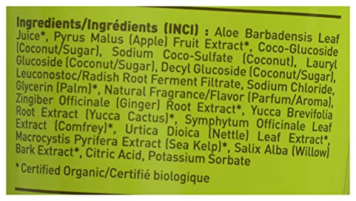 Desert Essence Green Apple & Ginger Body Wash - 8 Fl Ounce - Refreshing - Vitamins A, B & C - Scented - Cleanses & Revitalizes -