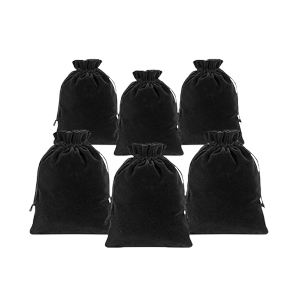 GYBest Black Jewelry Bag - Velvet Bags Pouches with Drawstrings 3x4 Jewelry Pouch Pouches Small Drawstring Jewelry Bags Drawstri