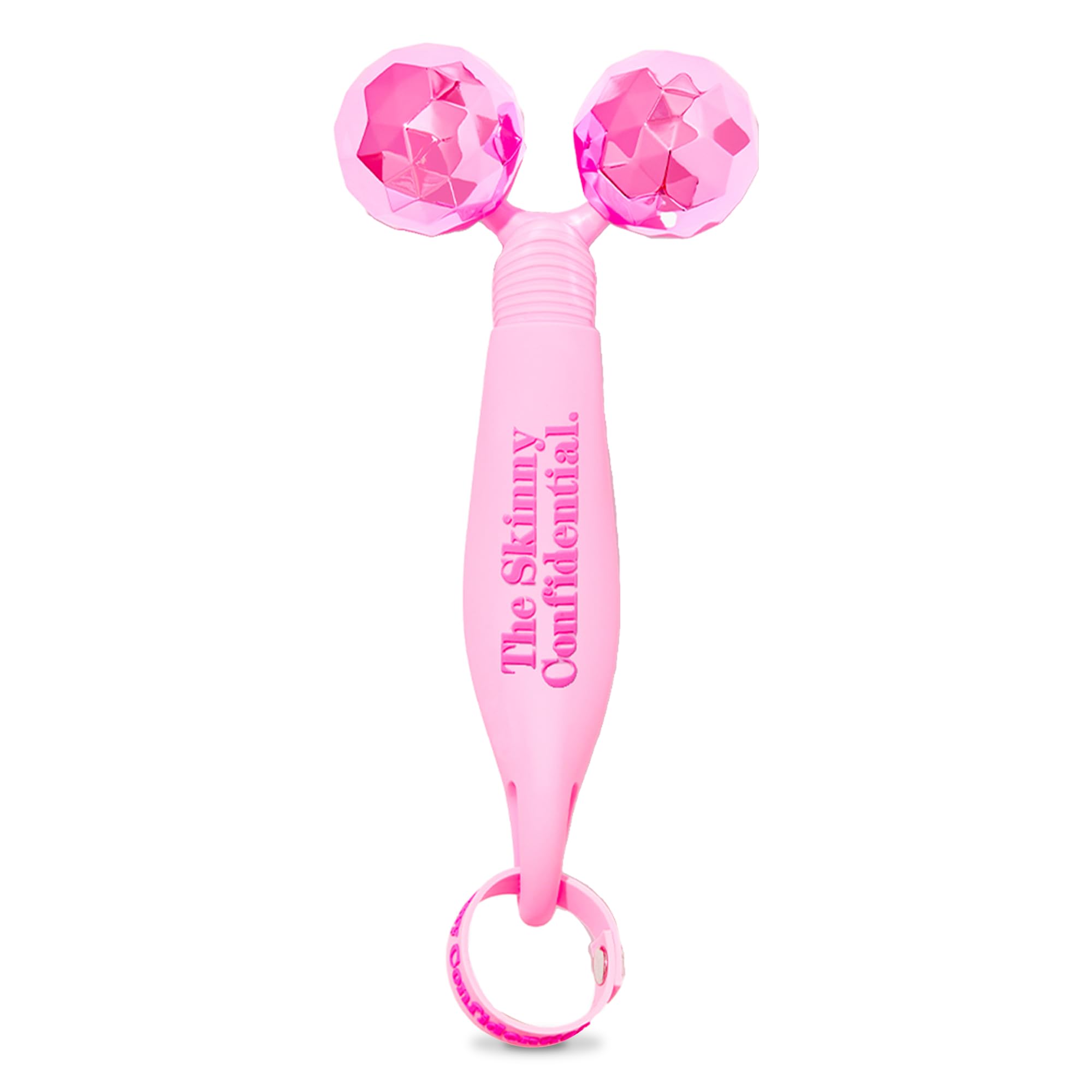 The Skinny Confidential Face Roller - Pink Balls Eye & Facial Roller Massager - Face Massage Tools Skincare For Wrinkles & Fine