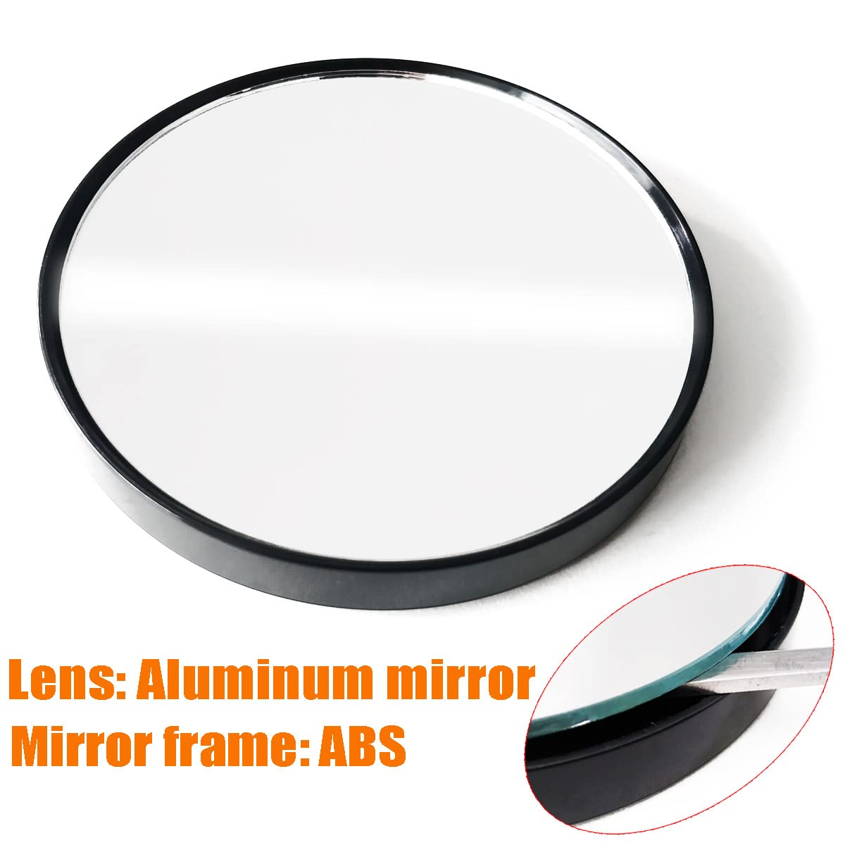 10X Magnifying Makeup Mirror With 1 Tweezers Portable Round Mirror 2 Suction Cups Travel Set For Eyebrow Tweezing Blackhead Blem