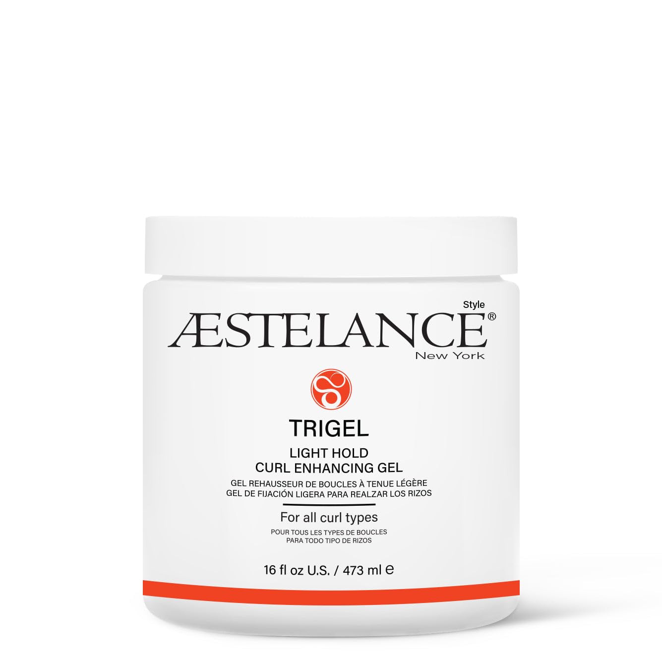Aestelance TriGel Light Hold Curl Enhancing Gel | Defined Natural Curls | Wet Look Gel | No Crunch Formula 16 oz