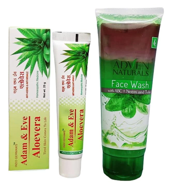 Indo GermanS Adam And Eve Anti Ageing And Anti Wrinkle Cream (25Gm) With Aloevera For Tired Skin Comes To Life And Adven Natura