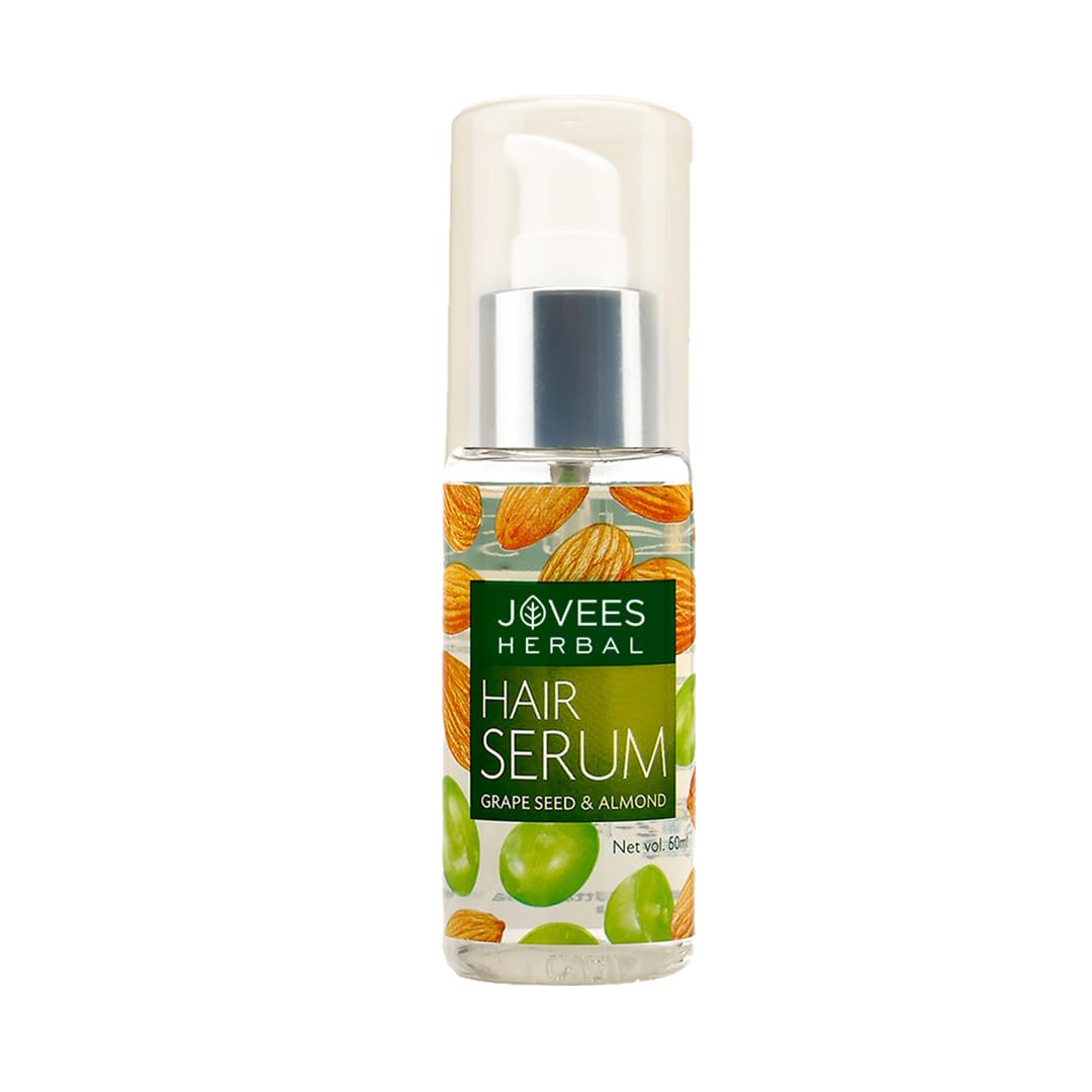 Jovees Herbal Hair Serum With Grape Seeds & Almond Oil |For Frizzy Hair 60Ml