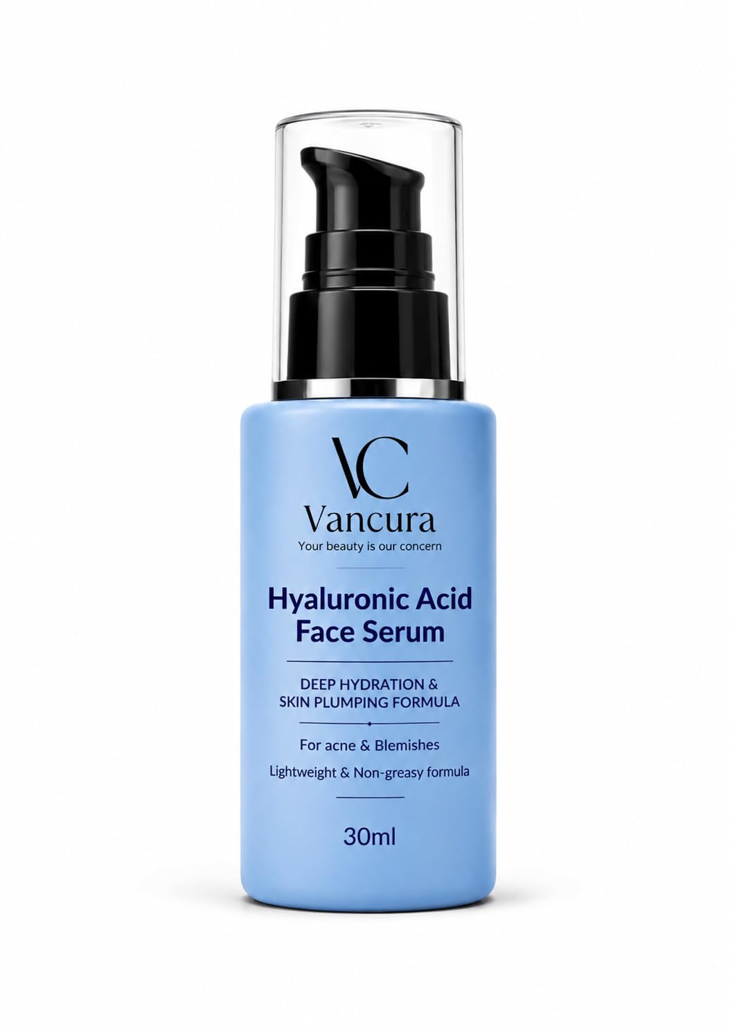 Vancura 2% Hyaluronic Acid Face Serum | Deep Hydration & Skin Plumping | With Aloe Vera & Panthenol | Lightweight Moisturizing S