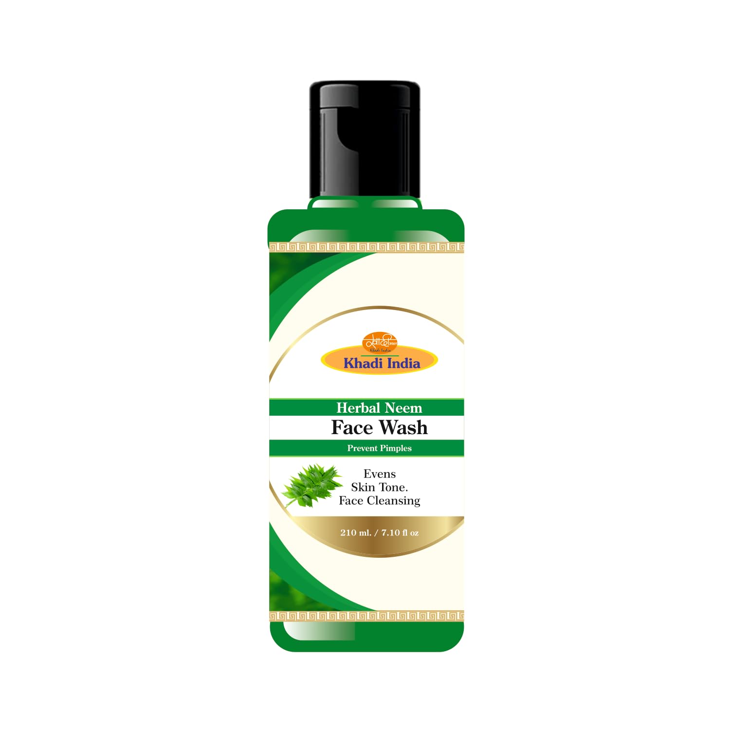 Khadi Care Herbal Neem Face Wash | Purifying & AntiAcne Cleanser | 210Ml