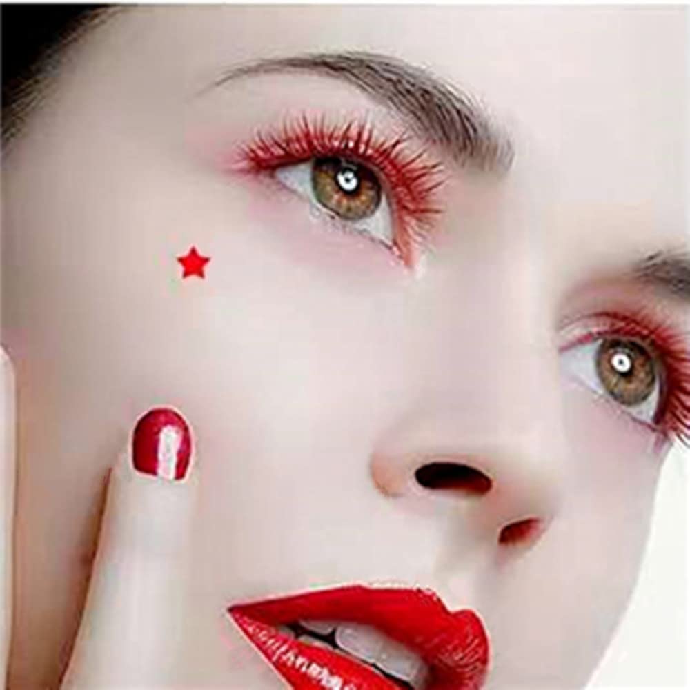Go Ho Red Liquid Eyeliner Stamp,Star Stamp Eyeliner Makeup,Double-Side Seal Waterproof Eyeliner Pen,Long-Lasting Smudge-Proof Ta