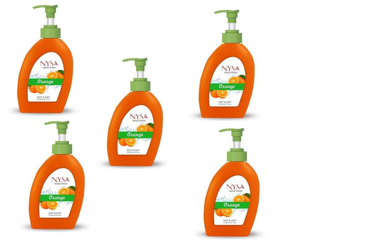M/S Aaryan Traders Nysa Orange Handwash(300 Ml) Pack Of 5