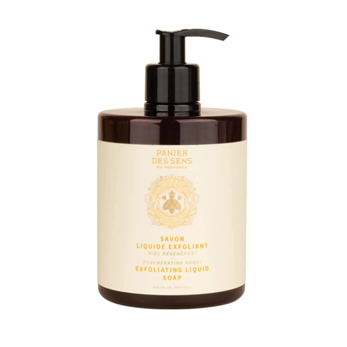 Panier Des Sens - Marseille Liquid Hand Wash - Honey Exfoliating Hand Soap - Moisturizing Soap With Coconut Oil - Bathroom & Kit