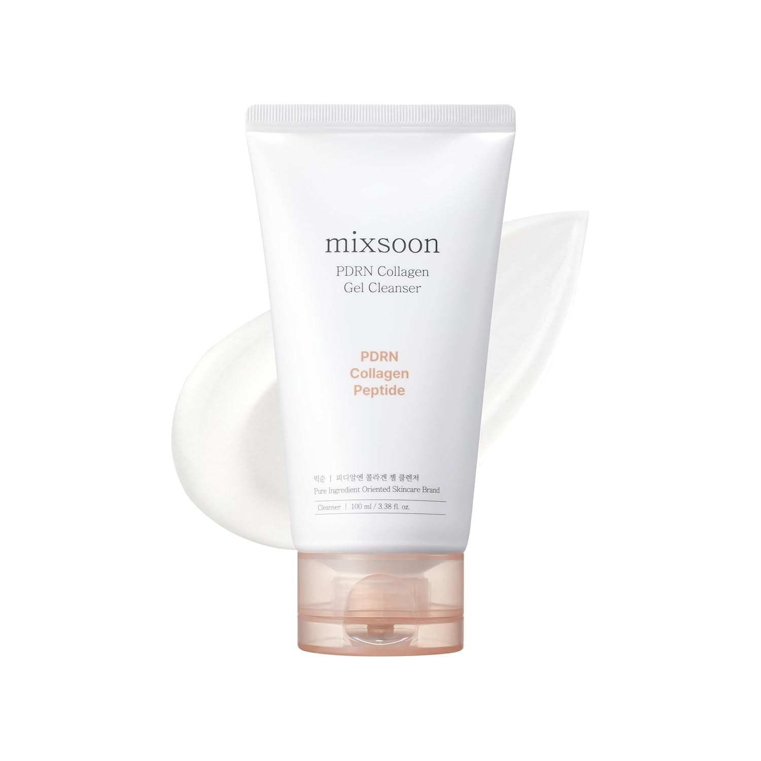 mixsoon PDRN Collagen Gel Cleanser  Deep Pore Cleansing, Lightweight Daily Gel Cleanser for All Skin Types 100ml / 3.38 fl.oz. 