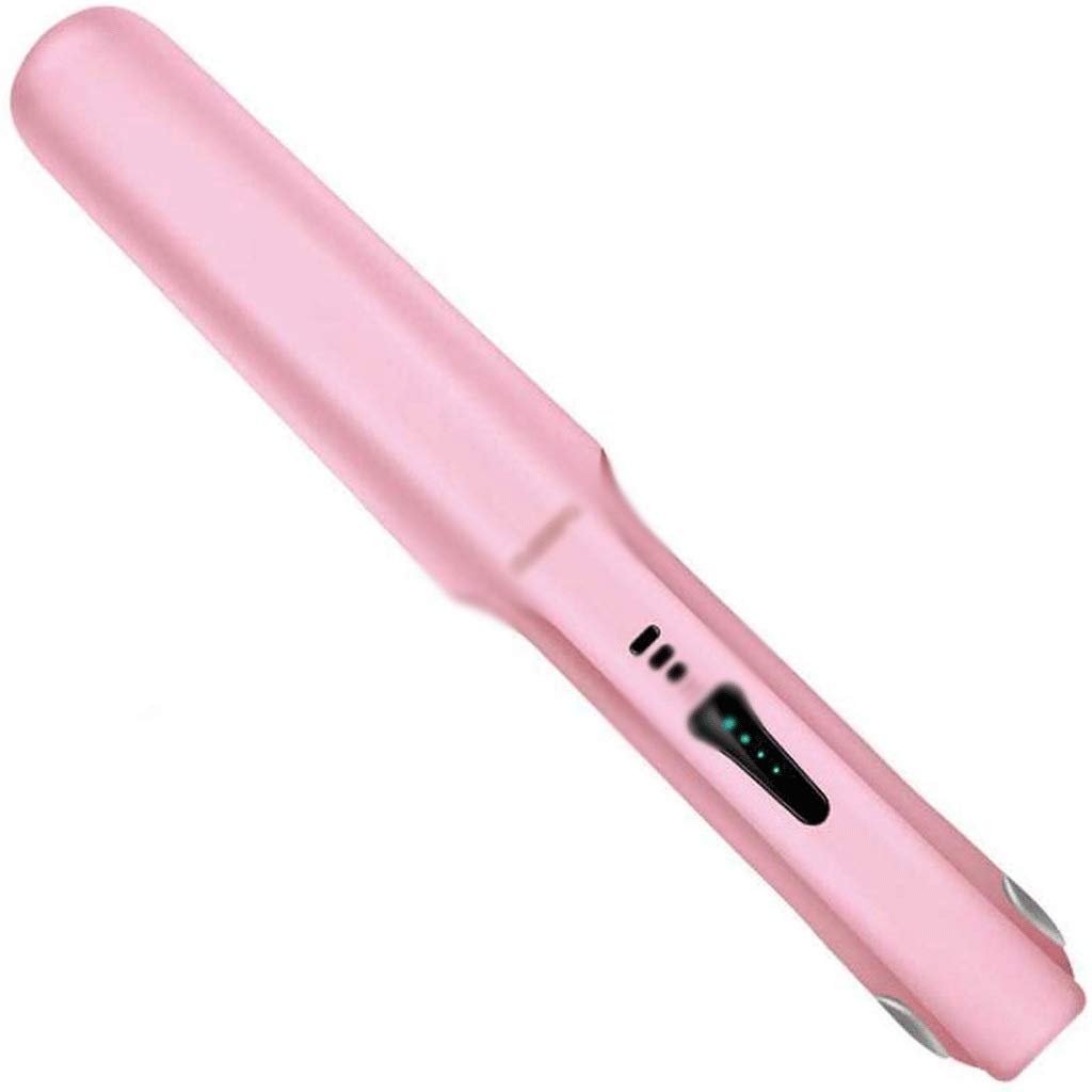 QOPCBCGN Portable Cordless Hair Straightener Curler for Travel Mini Rechargeable Flat Iron with Ceramic Plates(blackJoJos Biza