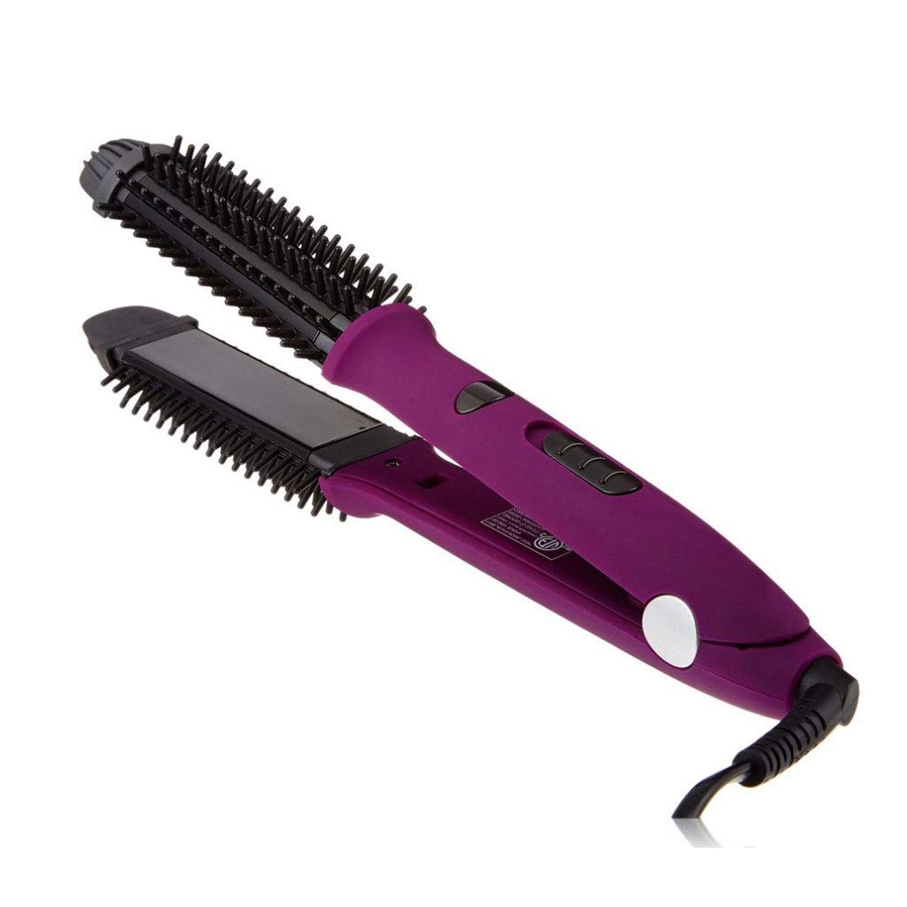 QOPCBCGN 2 In 1 Spiral Straightening Curling Iron Fast Heating Ceramic Flat Styling Tool hairstyler