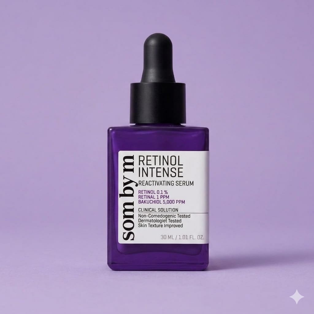 Retinol Intense Reactivating Serum 30Ml | 0.1% Retinol Serum For AntiAging And Glass Skin  Improvement Of Post Acne Marks, Ski