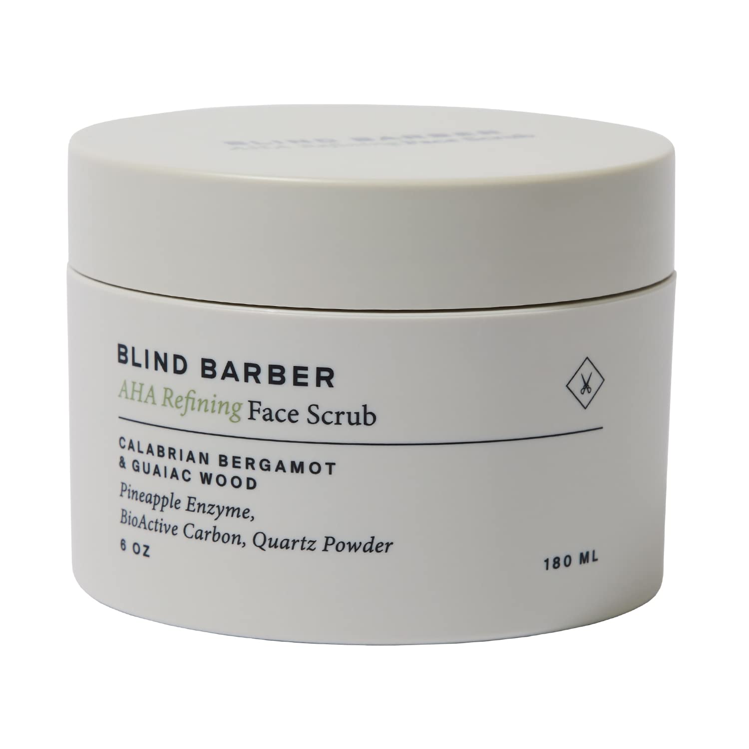 Blind Barber AHA Exfoliating Face Scrub - Daily Exfoliating Face Wash for Men - Scrub Away Dirt & Excess Oil, Clear Clogged Pore
