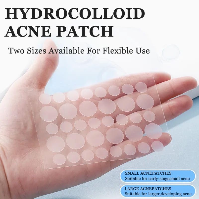 ClearPatch Acne Treatment Hydrocolloid Pimple Patch (36 Patches in 1 Box) - Invisible Acne Patch for Pimple, Blemish Healing, Sk