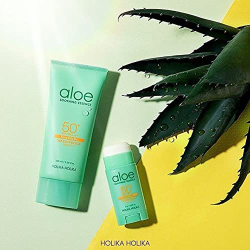 Holika Holika Aloe Waterproof Sun Cream 70ml - Mild, Soft, Moisturizing, Non-sticky, No White Cast, Aloin Free Sun Screen protec