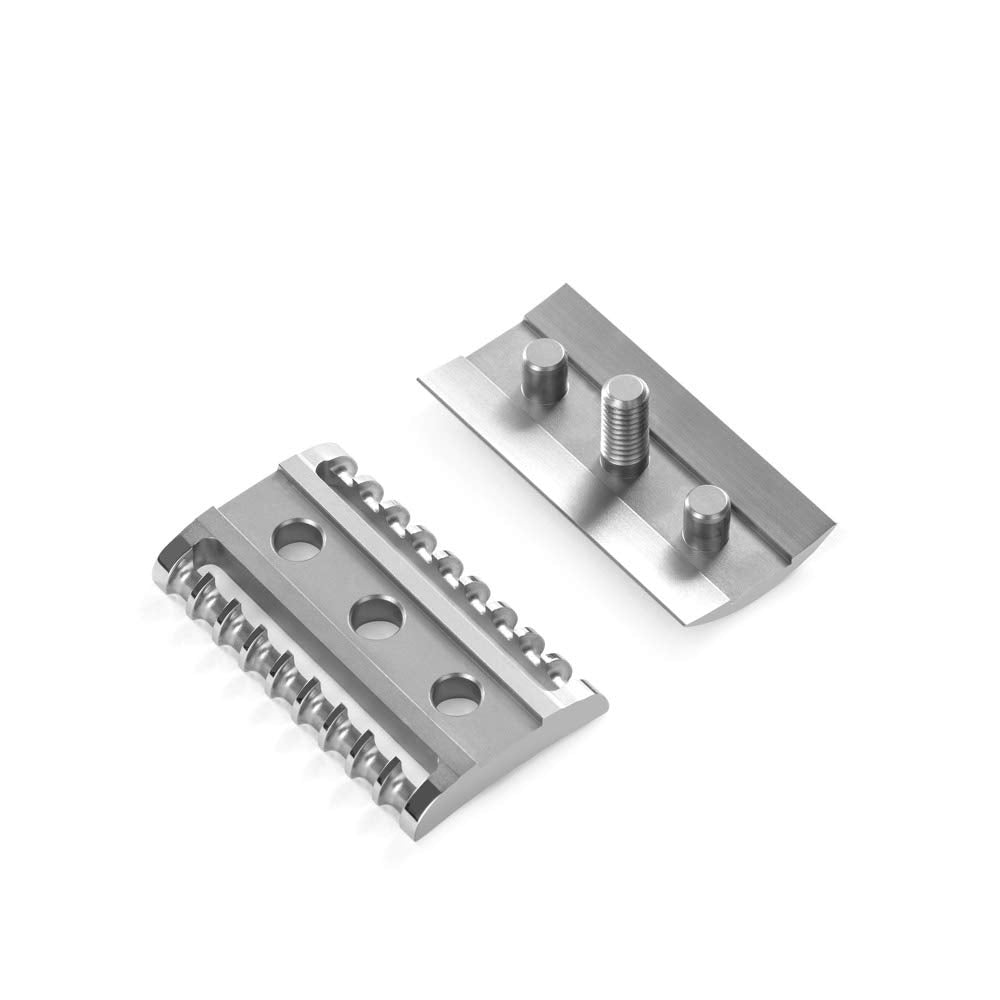 MHLE TRADITIONAL Grande Stainless Steel Safety Razor (Open Comb)