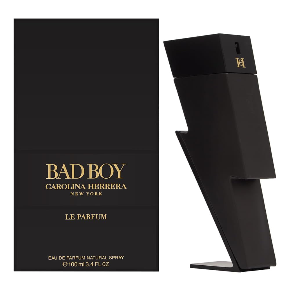 Carolina Herrera Bad Boy For Men Le Parfum Spray, 3.4 Ounce (New 2021)