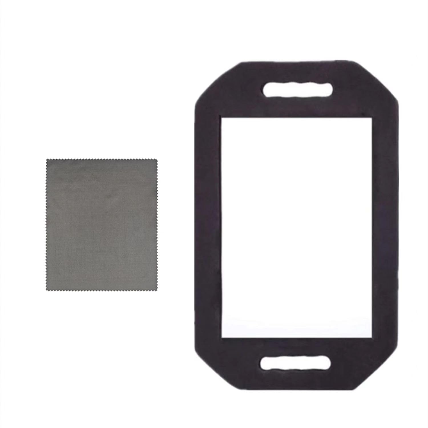 Handle Mirror, Large Hand Mirror with Double Handle,Rectangular Hand Held Mirror with Handle, Lightweight Hair Salon Equipment H