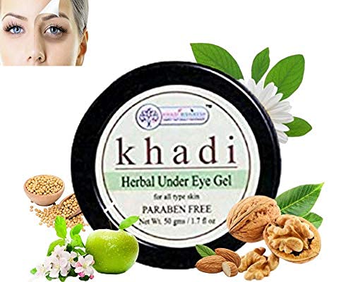 Khadi Rishikesh Herbal Under Eye Gel/Cream For Women & Men Dark Circle Reducing,Skin Brighteing Glowing,Sls And Paraben Free (5