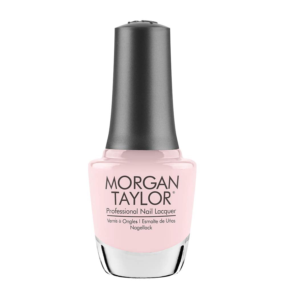 Morgan Taylor Nail Lacquer (Curls & Pearls) Light Pink Nail Polish, Finger Nail Polish, Long Lasting Nail Polish, Pink Nail Lacq