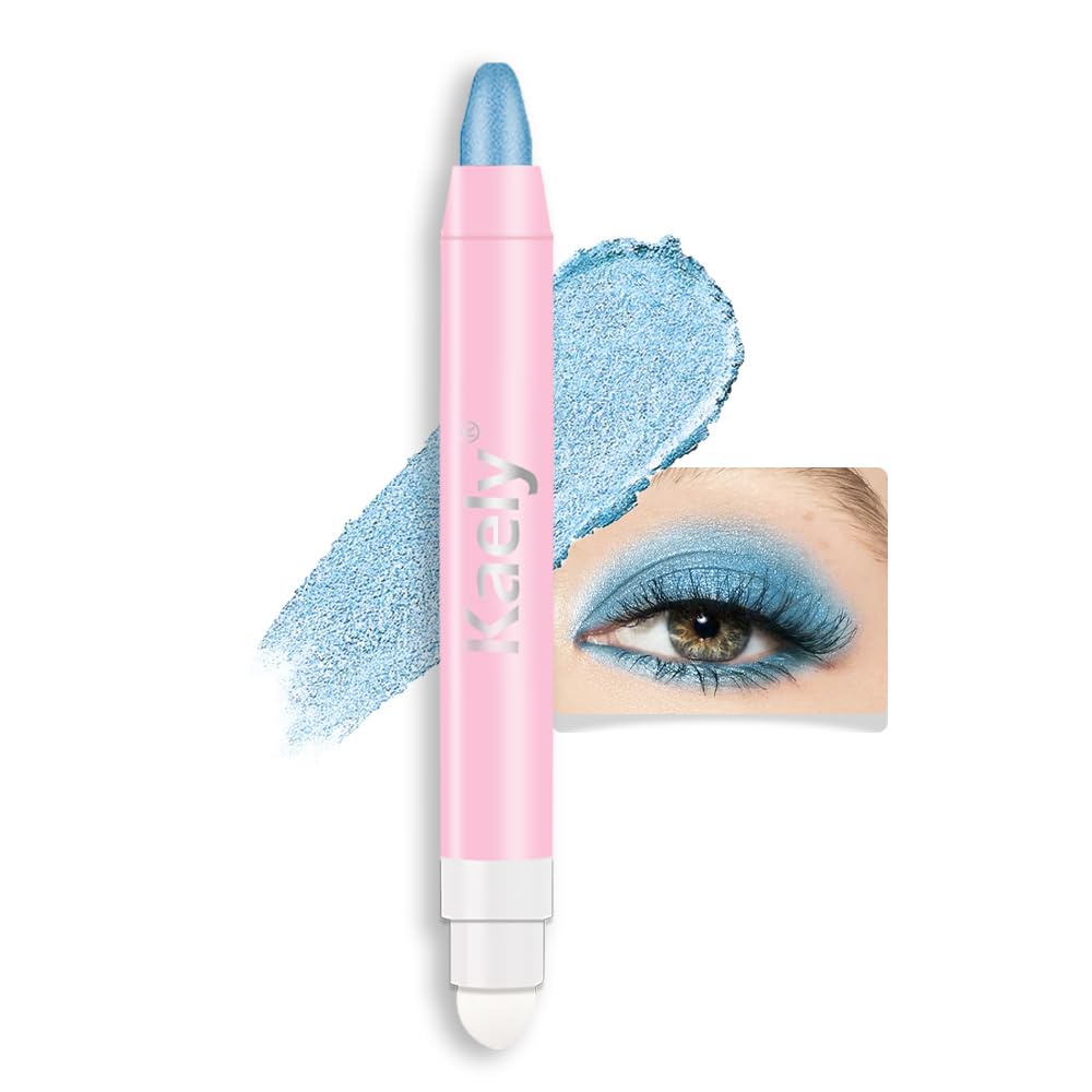 Kaely 2In1 Cream Eye Shadow Brightener Sticks For Eyes, Pencil Eyeshadow Applicator Stick Waterproof Pigmented, Eye Shadow Palet