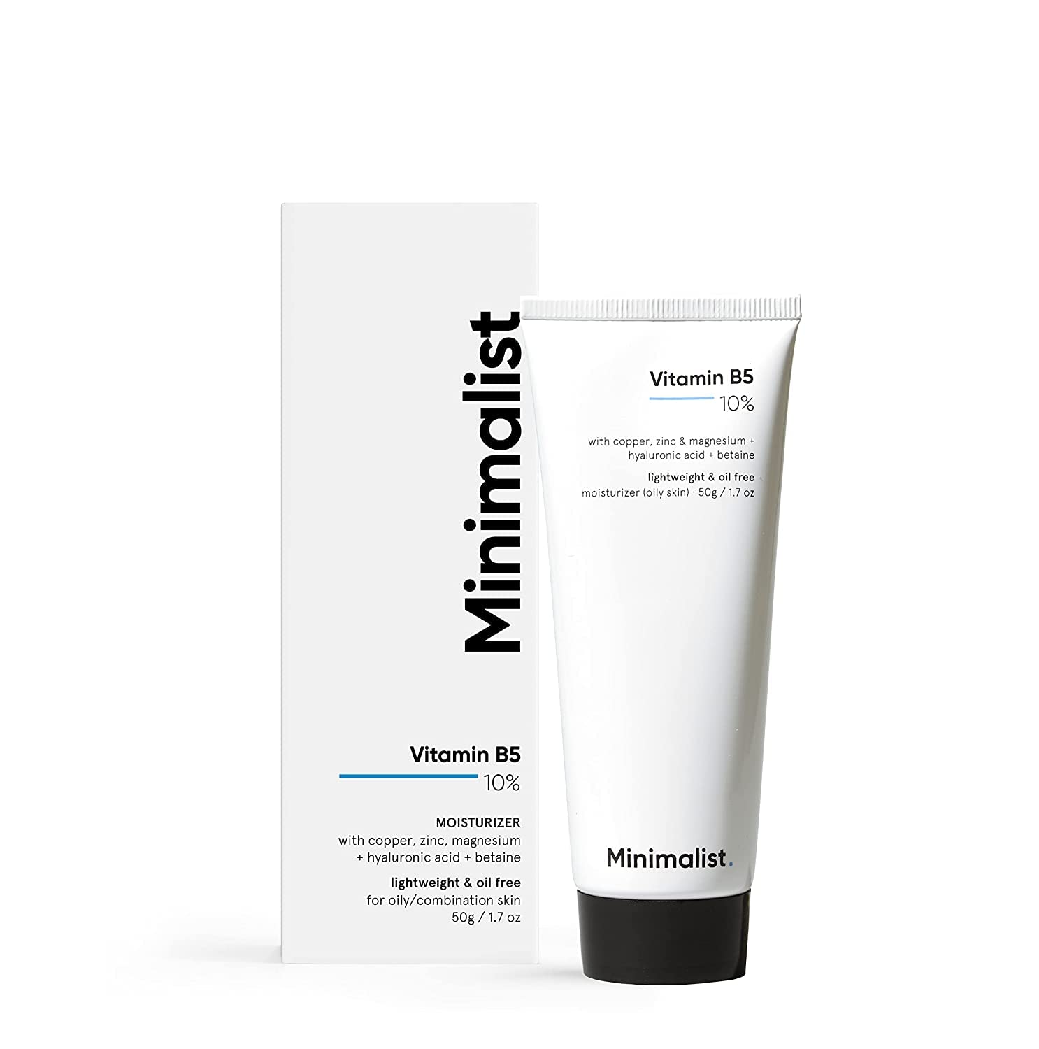 Minimalist Vitamin B5 10% Oil Free Fast Absorbing Lightweight Face Moisturizer gel For Oily & Acne Prone Skin