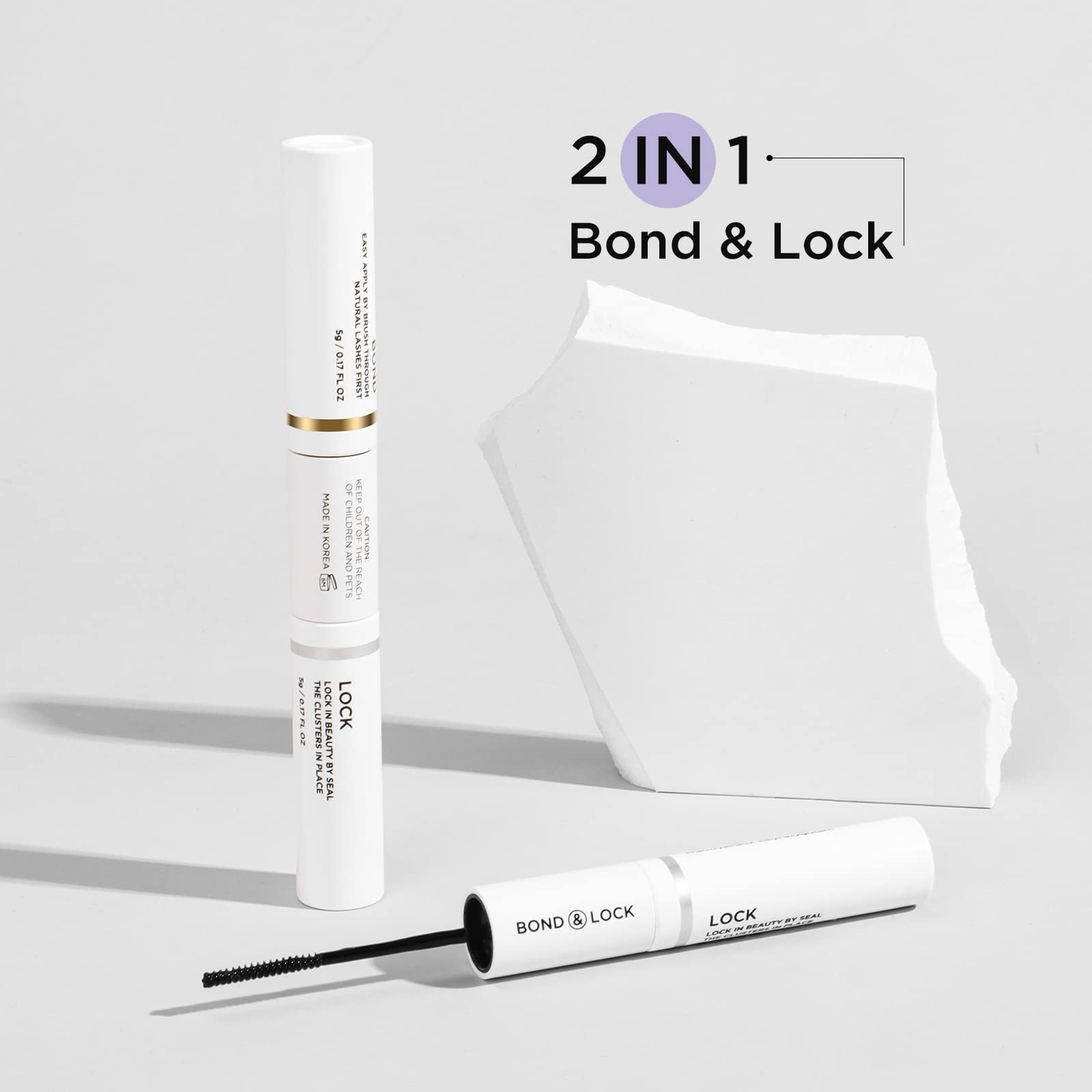 BEYELIAN Lash Bond and Seal, Cluster Lash Glue for Individual Cluster Lashes DIY Eyelash Extensions Latex Free Aftercare Sealant