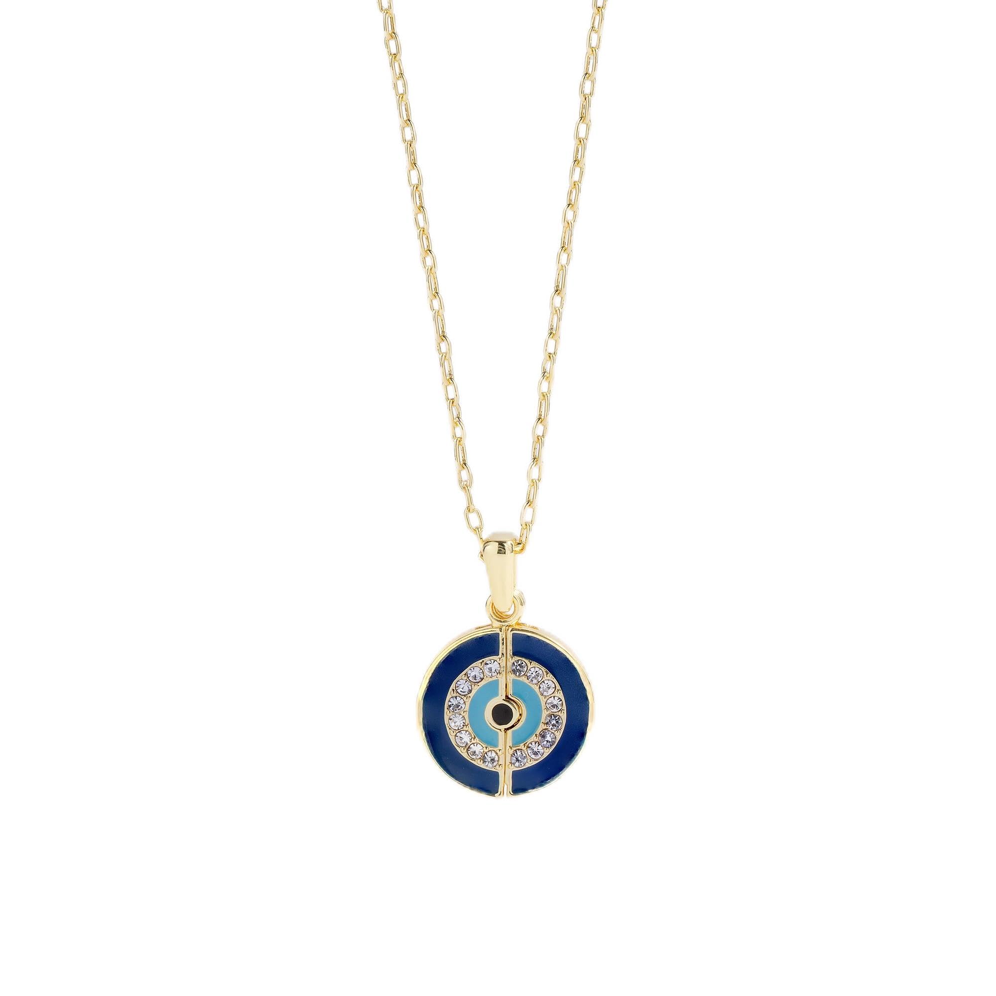 Alex and Ani Evil Eye Positive Vibes Mantra Necklace
