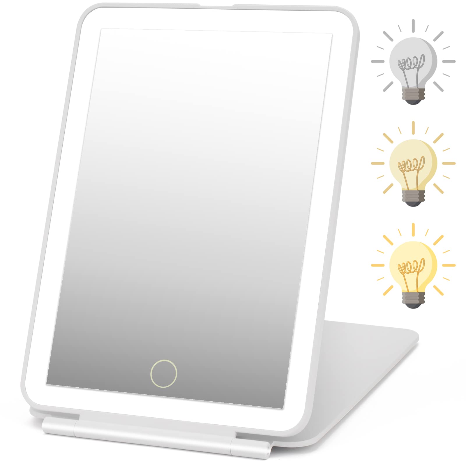 Rechargeable Travel Makeup Mirror 72 Led Lighted Makeup Mirror Travel Mirror Compact Slim Led Vanity Mirror With Lights Lighted
