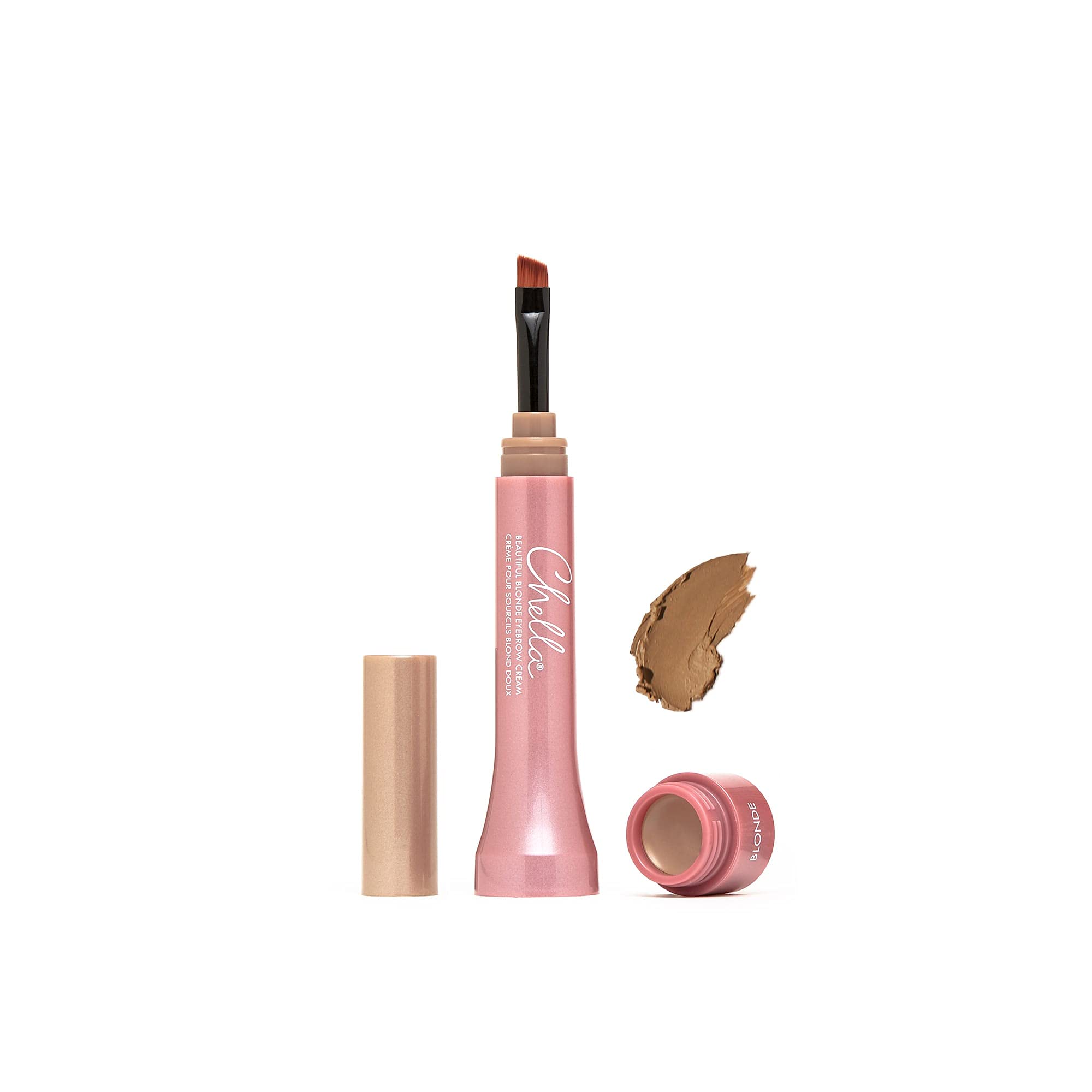Chella Eyebrow Cream, Beautiful Blonde - Vegan, Cruelty Free, Paraben Free, Gluten Free Eyebrow Pomade Makeup - Long Wearing, Ve
