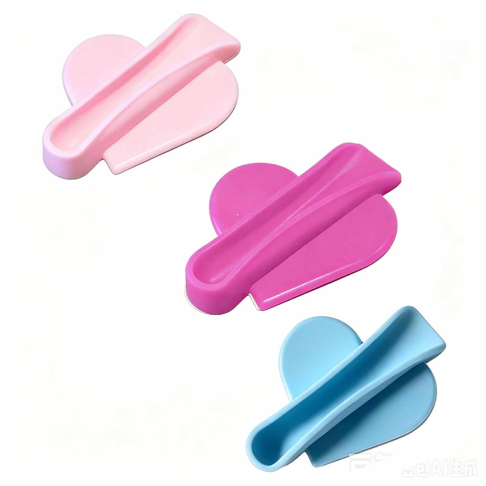 Zaroori 3Pcs Lip Balm Holder Set, Heart Lipstick Holder Stand For Desktop Display, Vanity Storage And Makeup Organizer