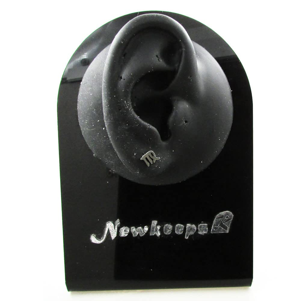 NewkeepsR 16g-Titanium Threadless Zodiac 12 Constellation Astrology Jewelry Stud Earring-Virgo